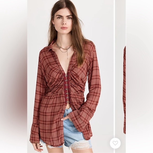 NWT FREE PEOPLE Catalina Remade Shirt - Picture 2 of 6